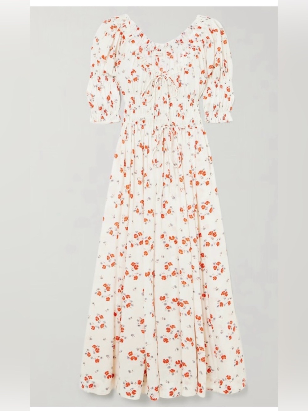 Doen Ischia Dress in Poppy Field. Size L. NWT.